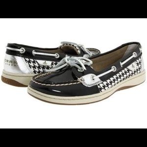 Sperry Top Sider Angelfish Hounds Tooth Boat Shoes